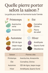 Quelle pierre porter selon la saison ? Le guide pour être en harmonie toute l’année