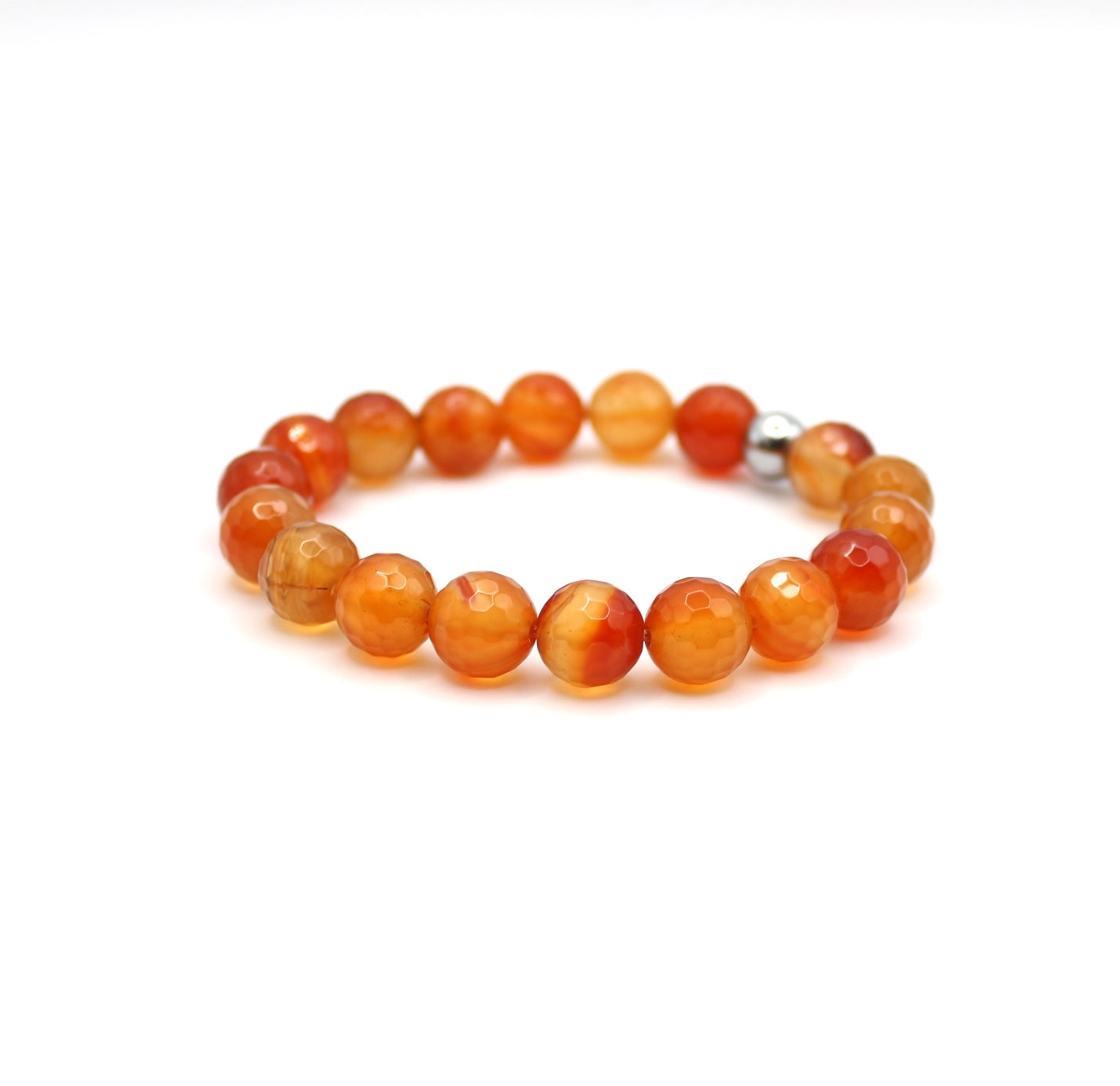 Bracelet "Essentiel" Cornaline facettée