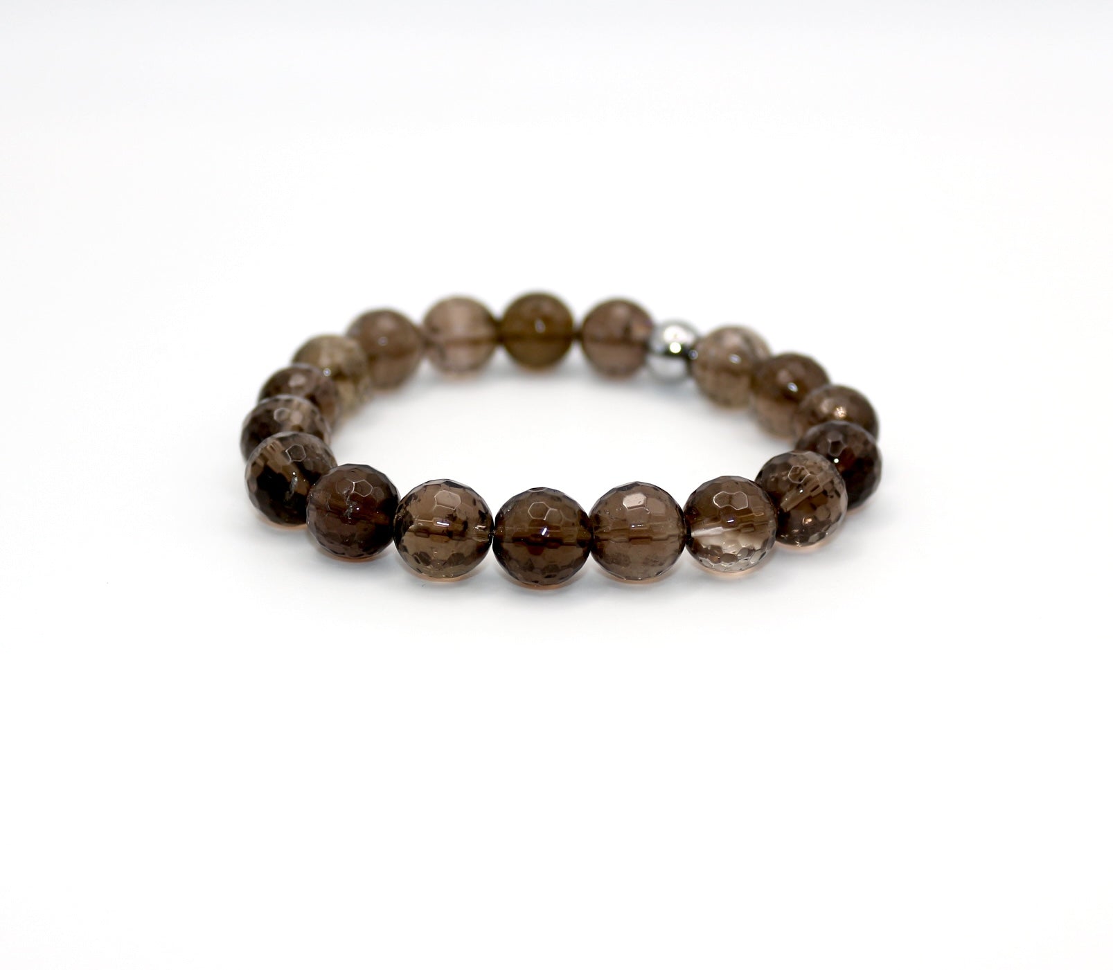 Bracelet "Essentiel" Quartz fumé facetté