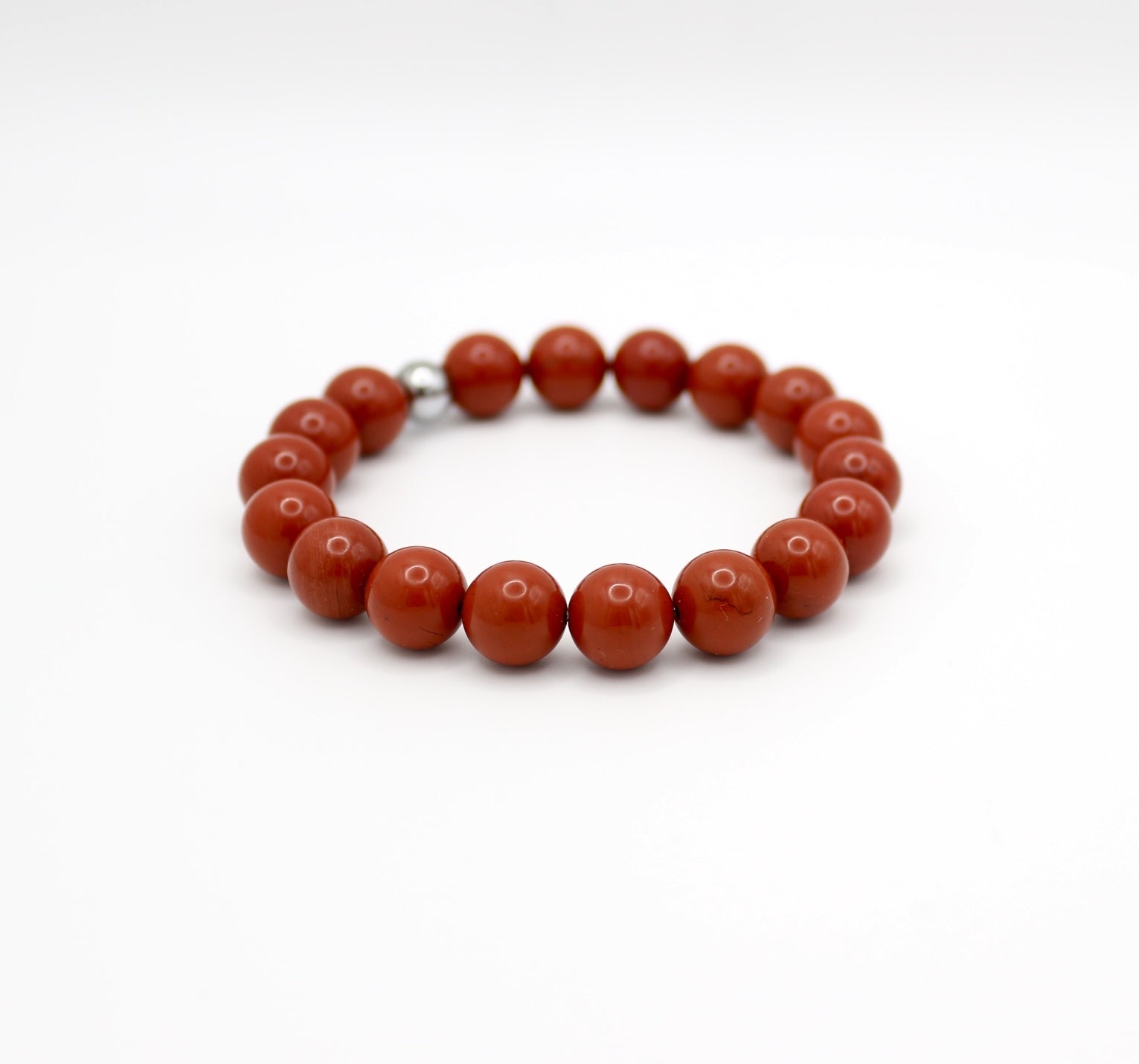 Bracelet "Essentiel" Jaspe rouge
