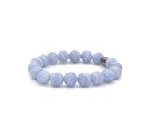 Bracelet "Essentiel" Calcédoine bleue
