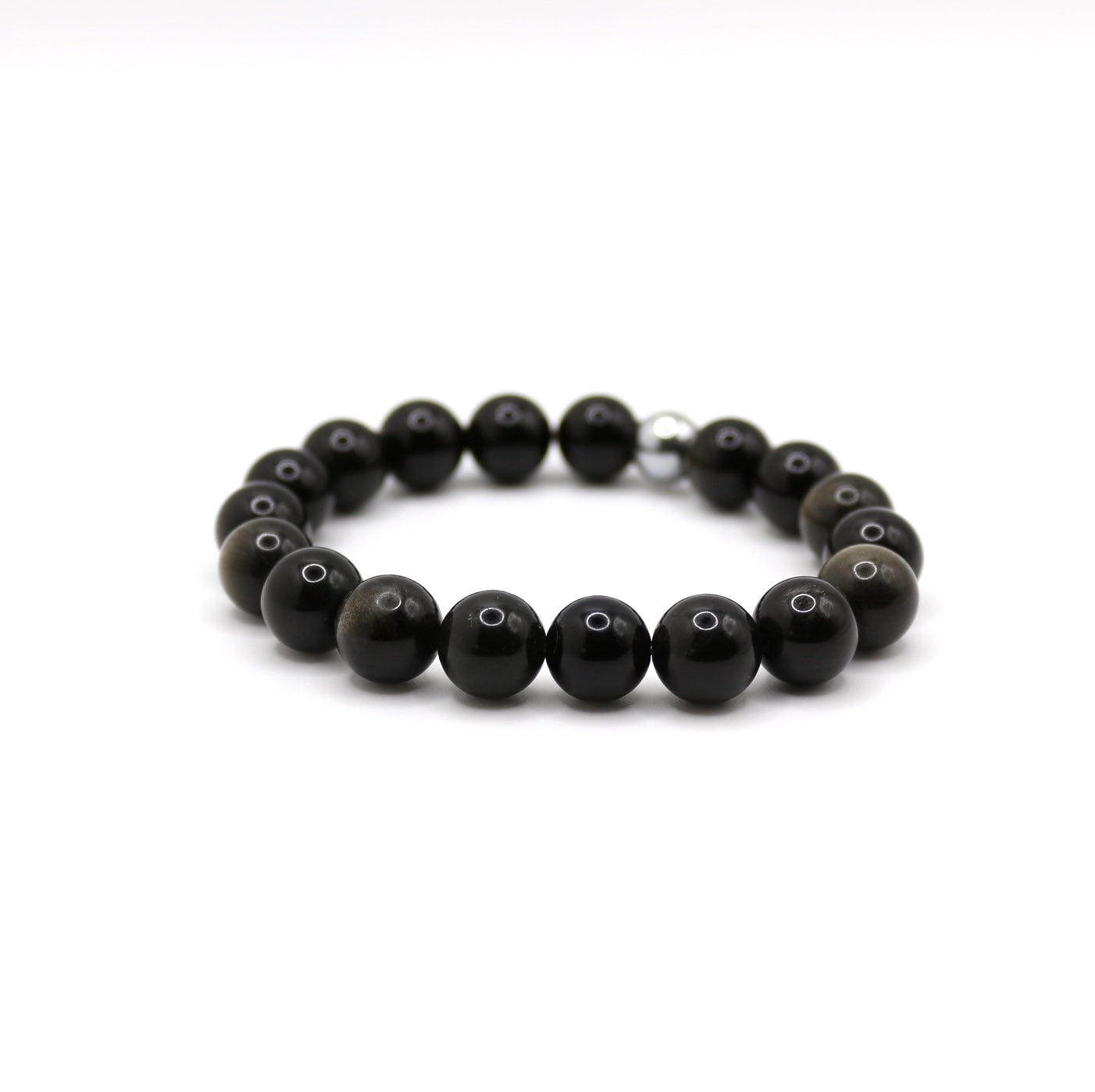 Bracelet "Essentiel" Obsidienne dorée