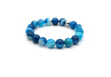 Bracelet "Essentiel" Agate bleue