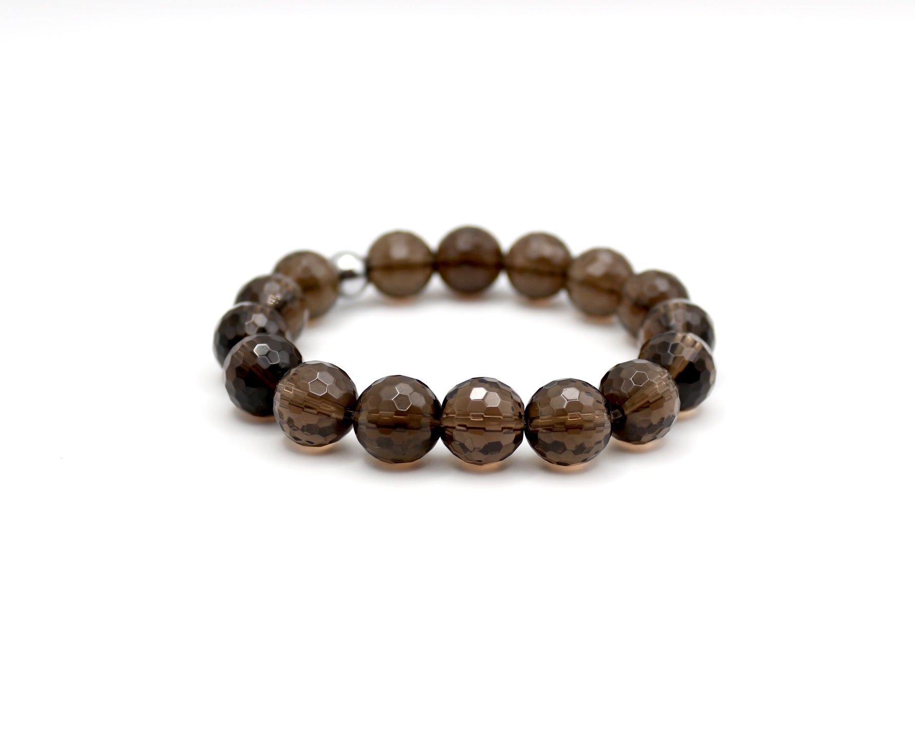 Bracelet "Essentiel" Quartz fumé facetté