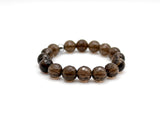 Bracelet "Essentiel" Quartz fumé facetté