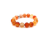 Bracelet "Essentiel" Cornaline facettée