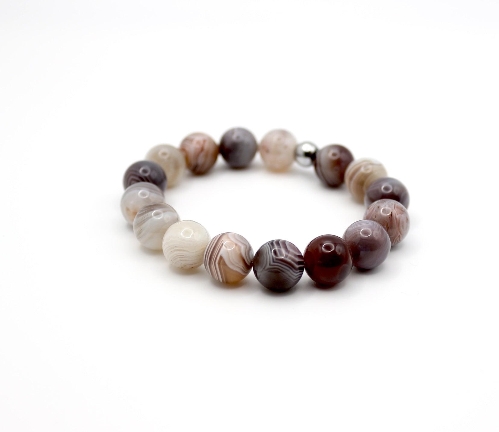 Bracelet "Essentiel" Agate Botswana