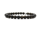 Bracelet "Essentiel" Obsidienne dorée