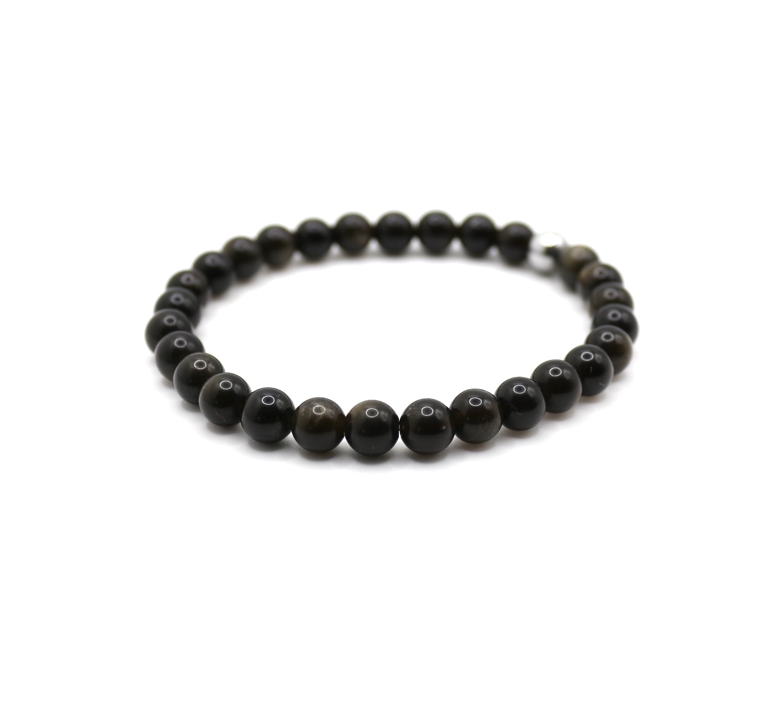 Bracelet "Essentiel" Obsidienne dorée