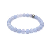 Bracelet "Essentiel" Calcédoine bleue