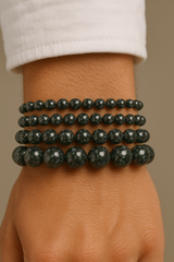 Bracelet "Essentiel" Obsidienne Flocon de neige