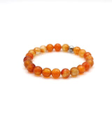 Bracelet "Essentiel" Cornaline facettée