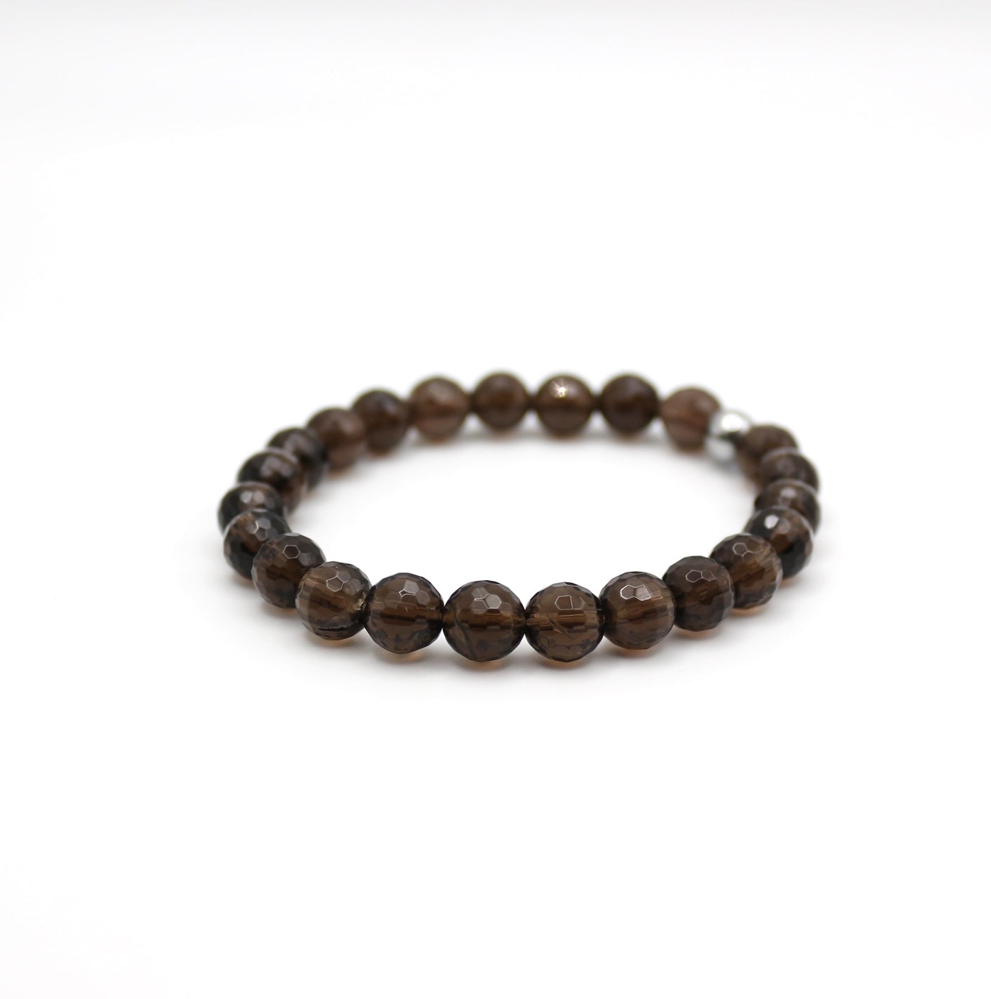 Bracelet "Essentiel" Quartz fumé facetté