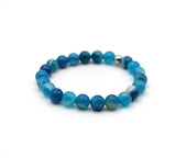 Bracelet "Essentiel" Agate bleue