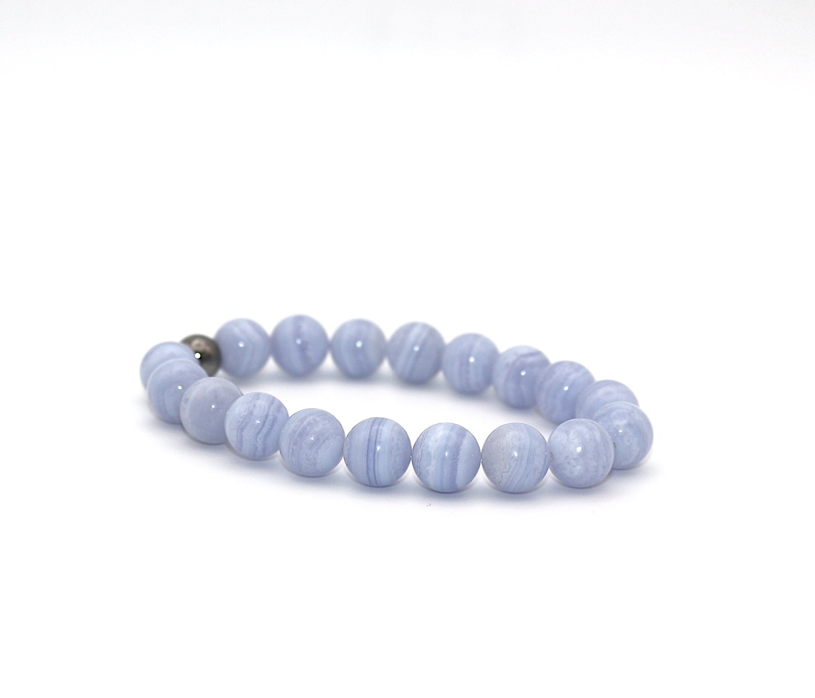 Bracelet "Essentiel" Calcédoine bleue