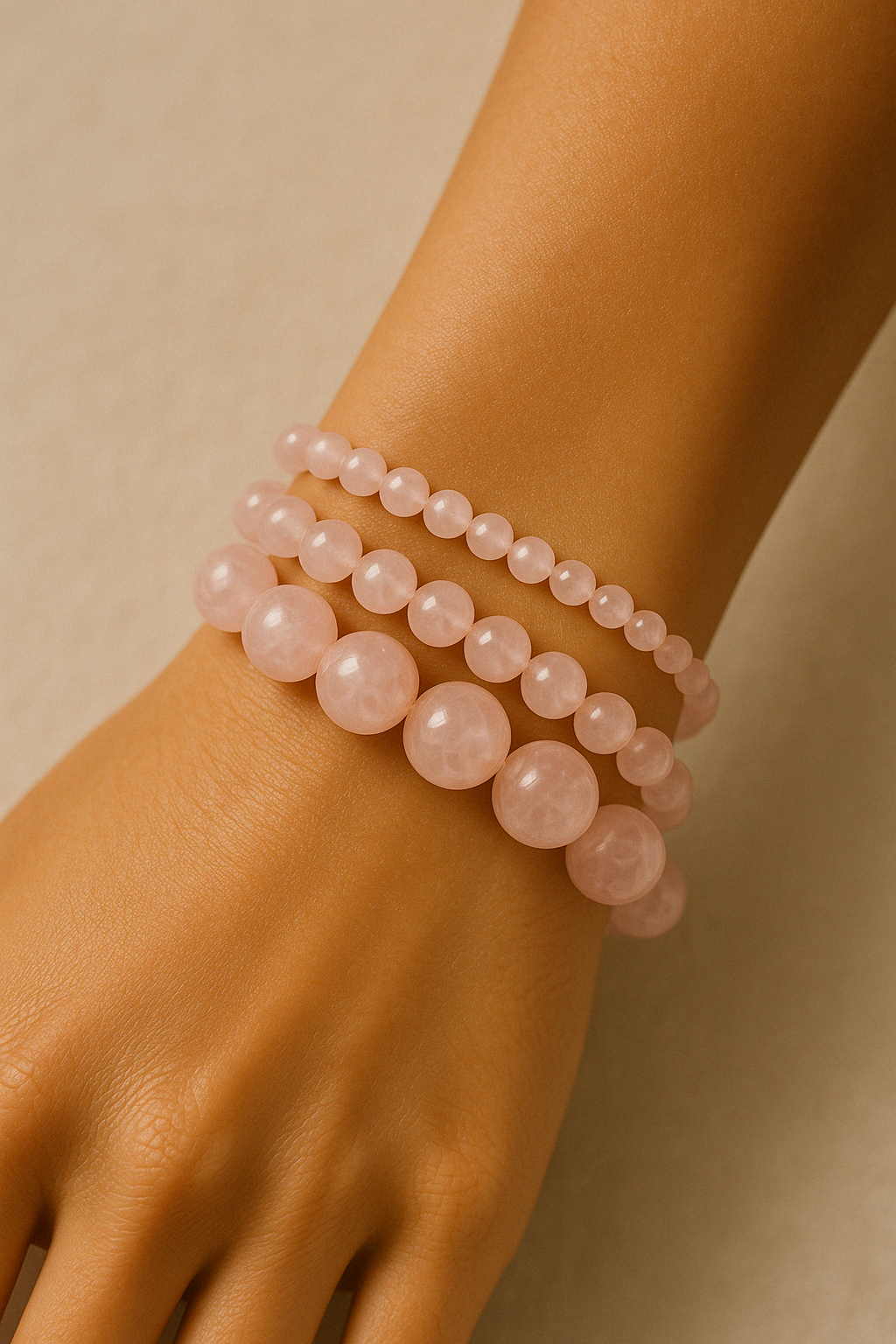 Bracelet "Essentiel" Quartz rose
