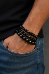 Bracelet "Essentiel" Obsidienne dorée