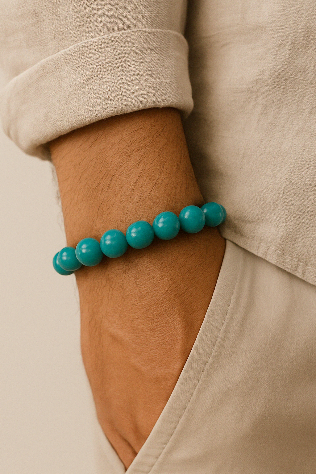 Bracelet "Essentiel" Amazonite foncée