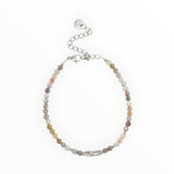 Bracelet "Coraux" Agate Botswana facettée