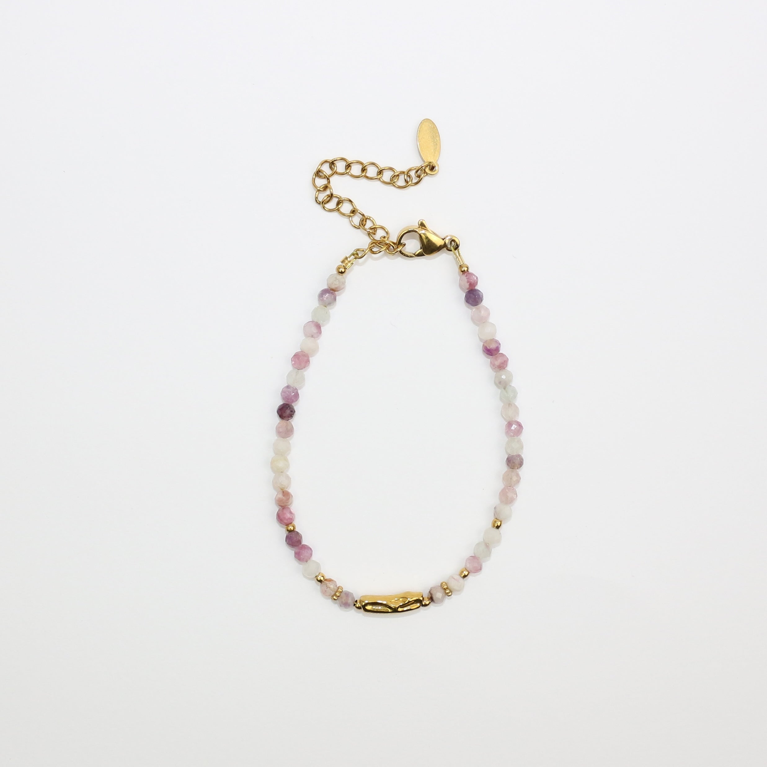 Bracelet "Coraux" Lépidolite facettée