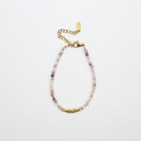Bracelet "Coraux" Lépidolite facettée