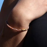 Bracelet "Coraux" Rhodochrosite facettée