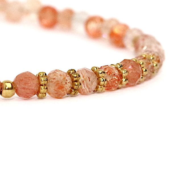 Bracelet "Eveil" Pierre de Soleil facettée