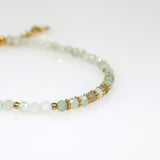 Bracelet "Eveil" Jadéite facettée