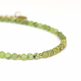 Bracelet "Eveil" Jade Néphrite facettée