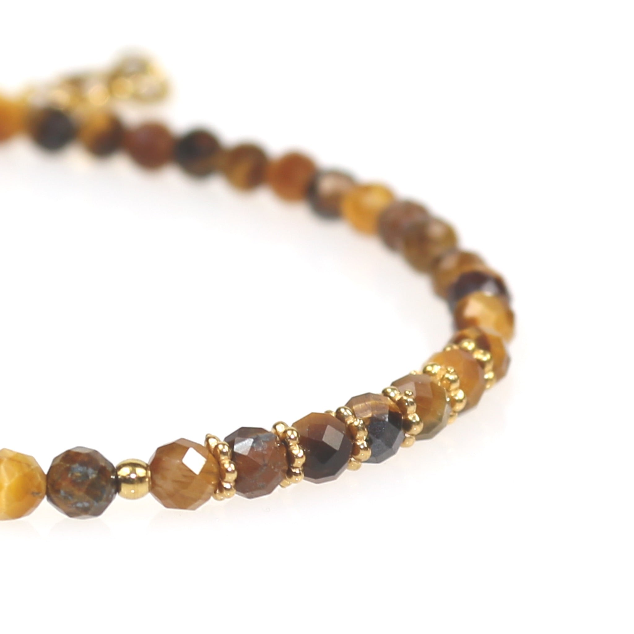 Bracelet  "Eveil" Oeil de Tigre facetté