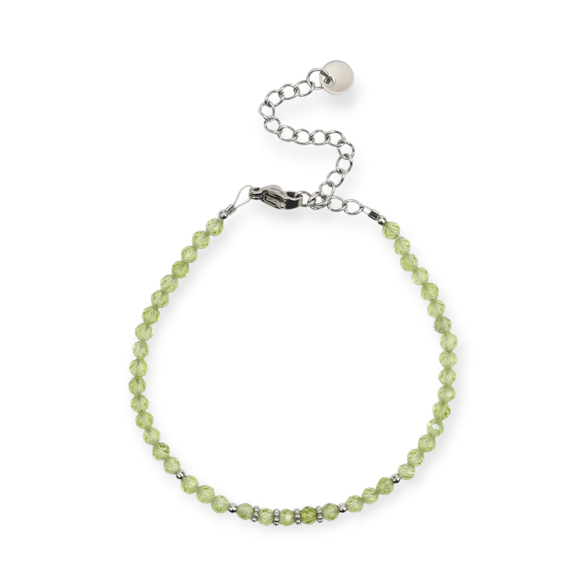 Bracelet "Eveil" Péridot facettée