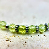 Collier "Eveil" Péridot facettée