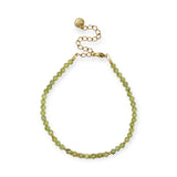 Bracelet "Eveil" Péridot facettée