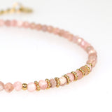 Bracelet "Eveil" Rhodochrosite facettée