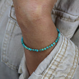 Bracelet "Eveil" Turquoise Hubei facettée