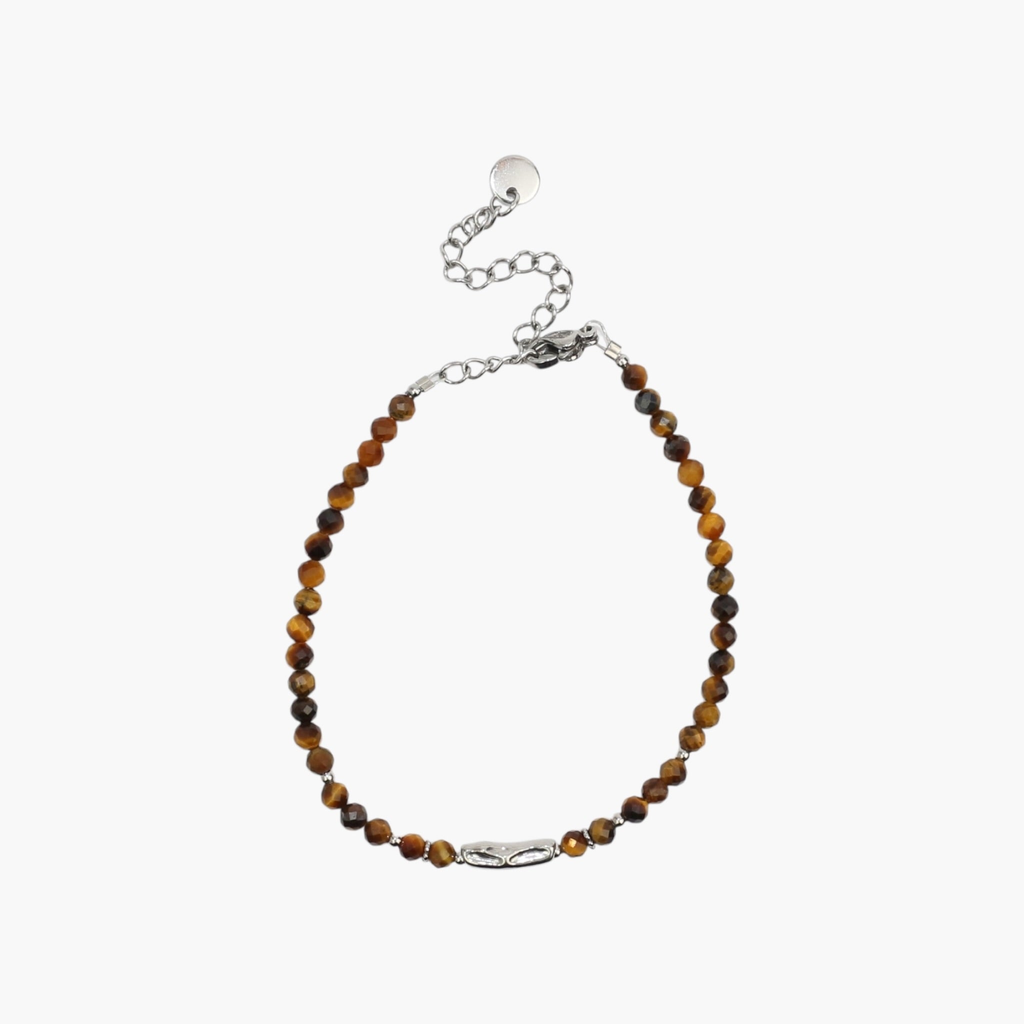 Bracelet  "Coraux" Oeil de Tigre facetté