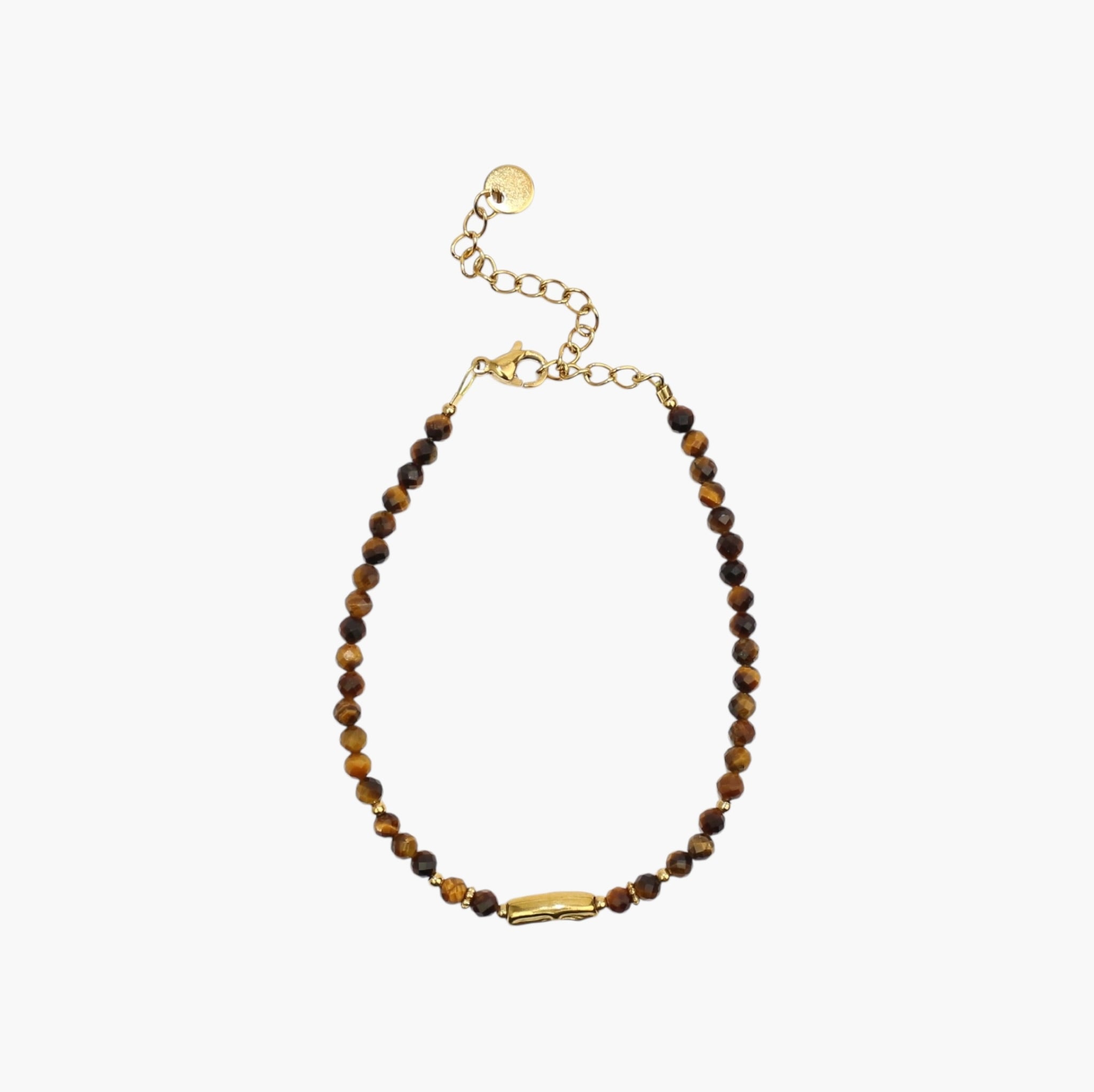 Bracelet  "Coraux" Oeil de Tigre facetté