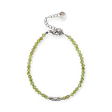 Bracelet "Coraux" Péridot facettée