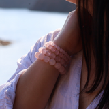 Bracelet "Essentiel" Quartz rose