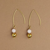 Boucles d'oreilles "Lyne" Quartz rose facetté