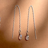 Boucles d'oreilles Chaine "ENVY" Pierre de Lune