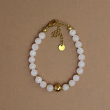Bracelet "Lyne" Quartz rose facetté