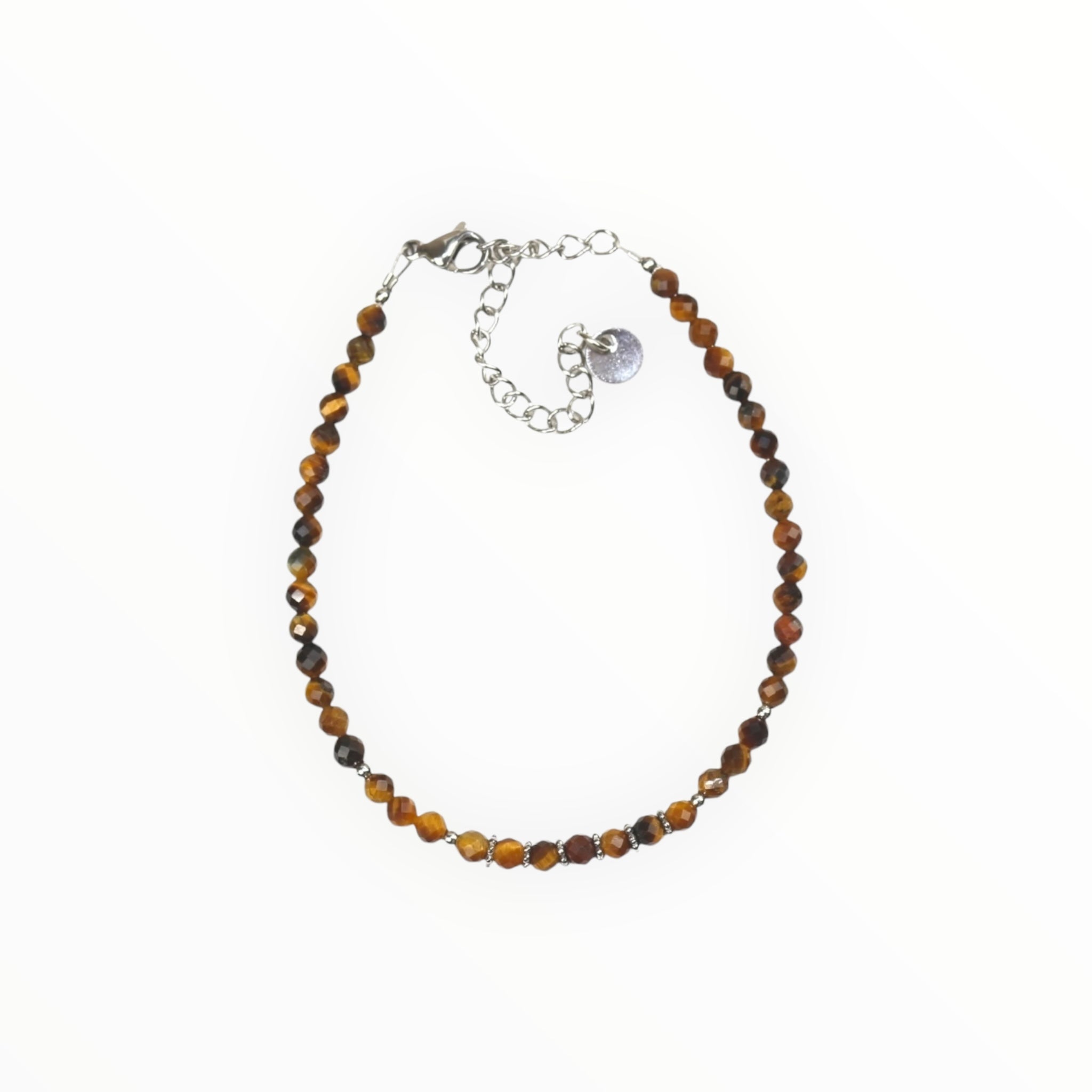 Bracelet  "Eveil" Oeil de Tigre facetté