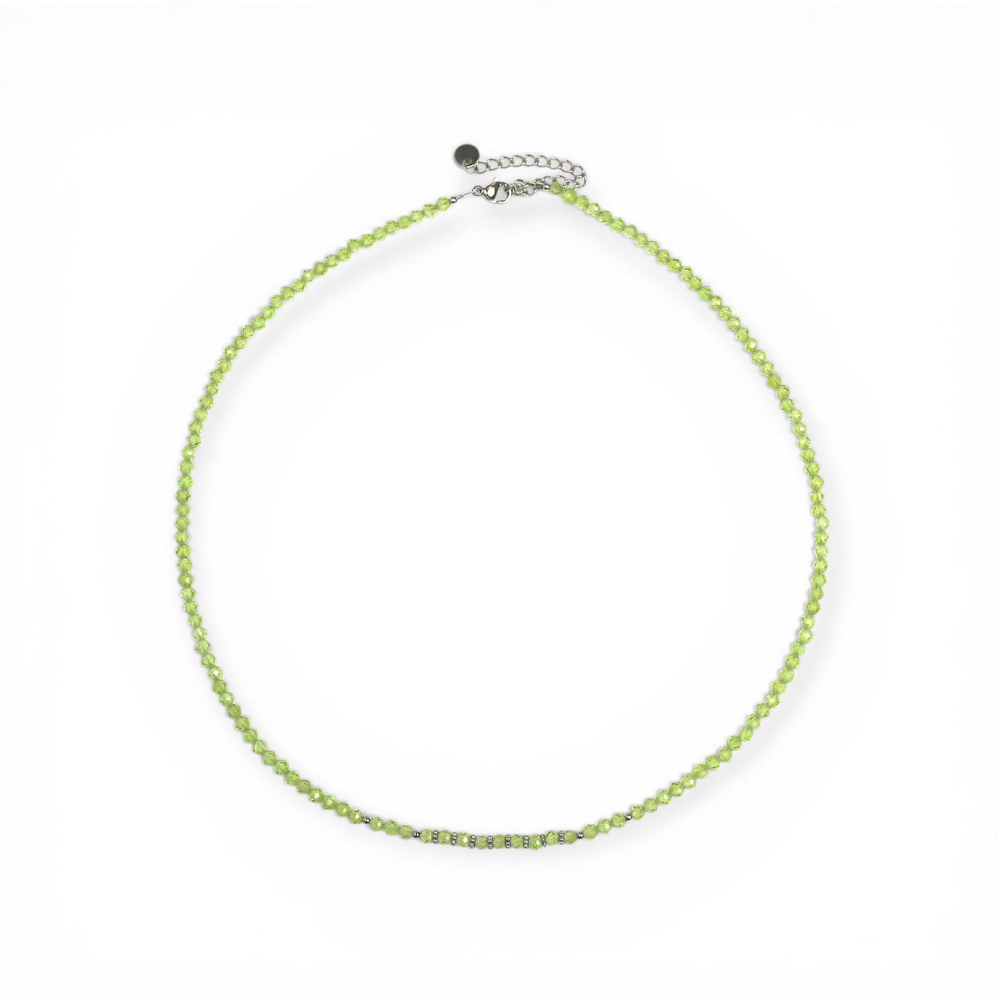 Collier "Eveil" Péridot facettée