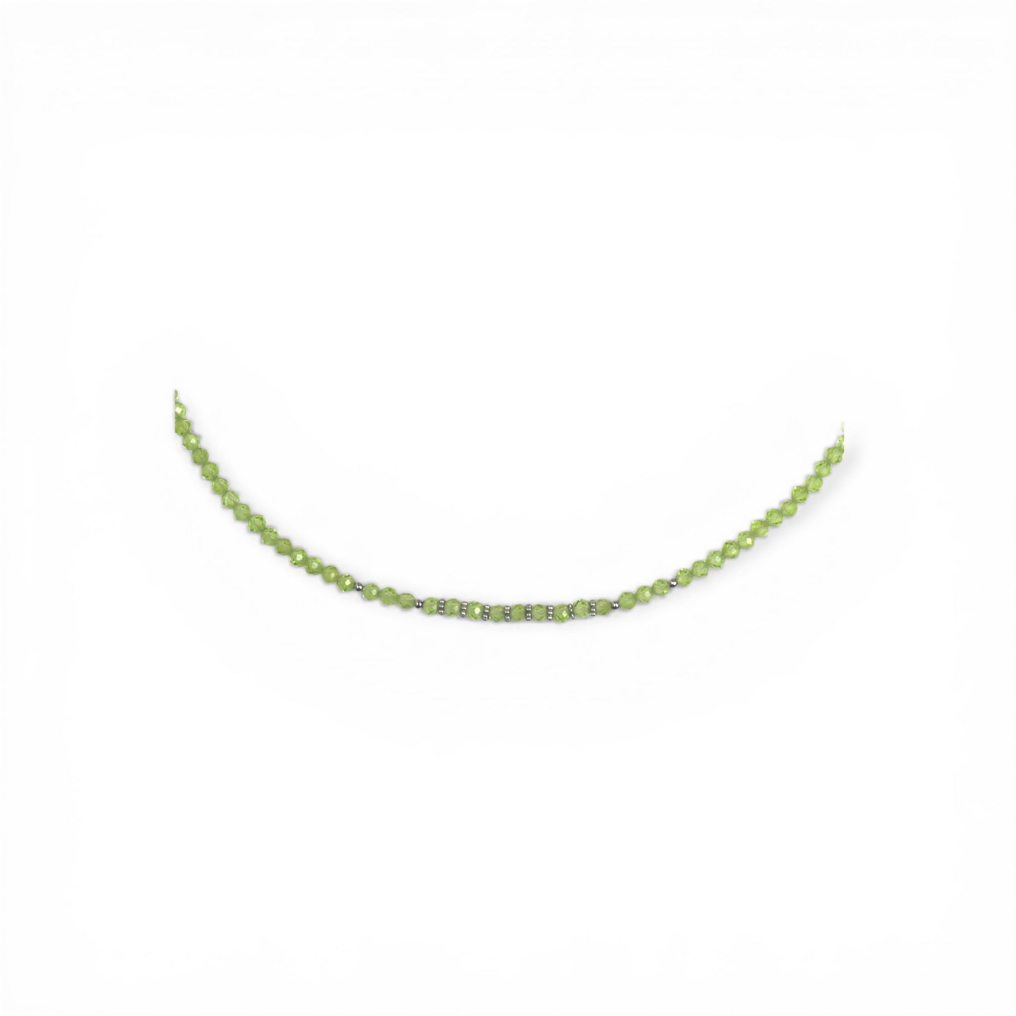 Collier "Eveil" Péridot facettée