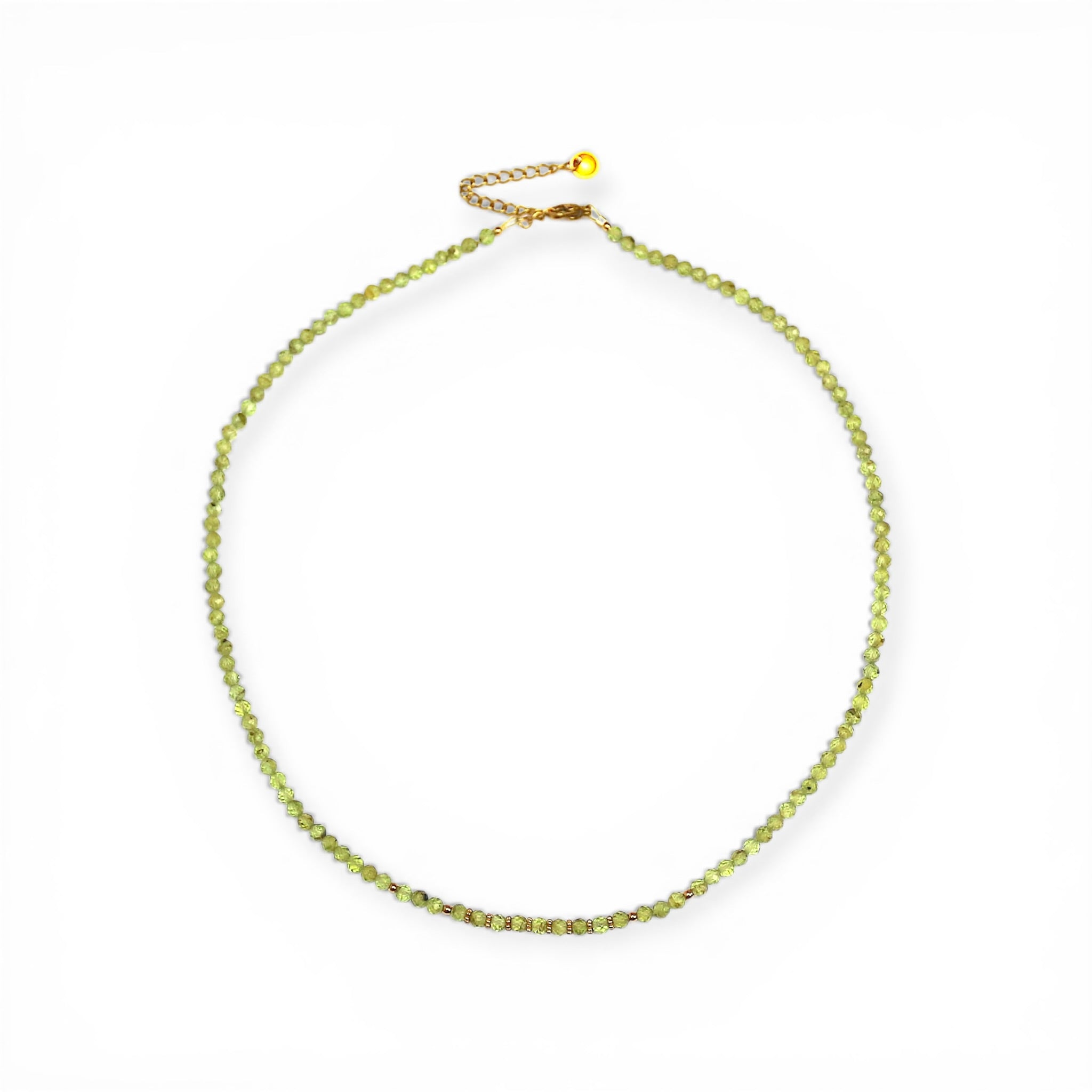 Collier "Eveil" Péridot facettée