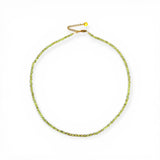 Collier "Eveil" Péridot facettée
