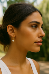 Boucles d'oreilles "Envol" Chrysoprase citron