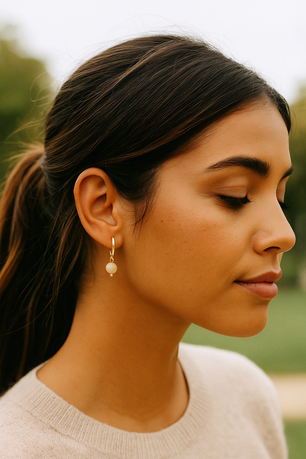 Boucles d'oreilles "Envol" Citrine