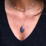 Pendentif Goutte Agate Botswana